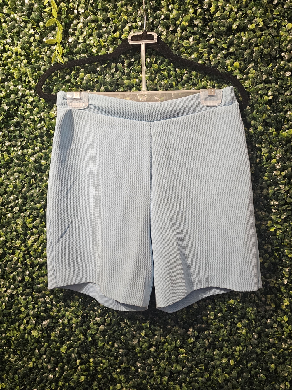 Women's Light Blue Tailored Bermuda Shorts